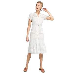 Anthropologie White Midi Dress